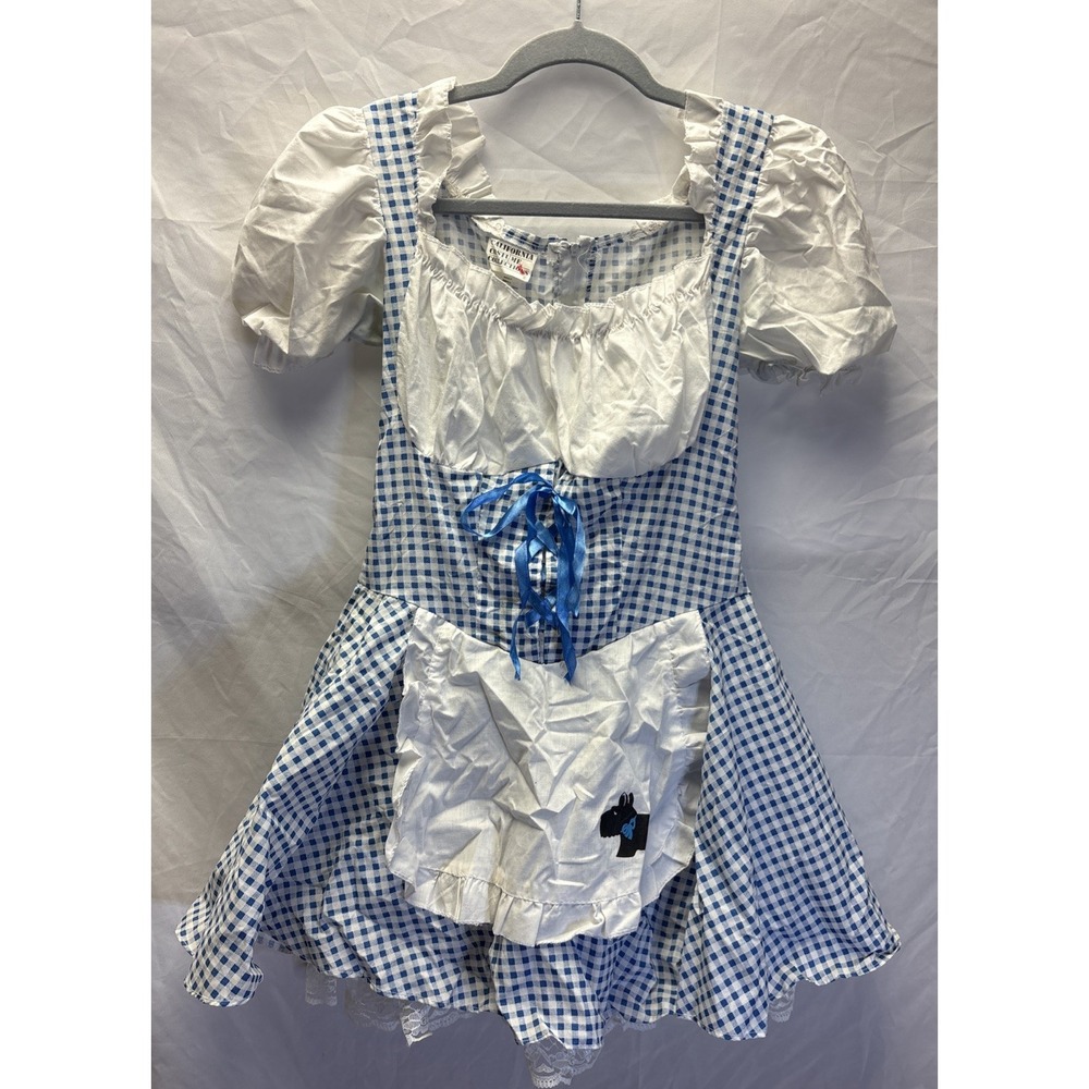 California Costumes Dorothy Wizard of Oz Costume Blue Gingham Dress Womens Small